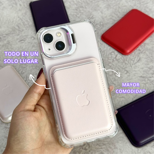 WALLET MAGSAFE TONO ROSA / ACCESORIOS Y MAS