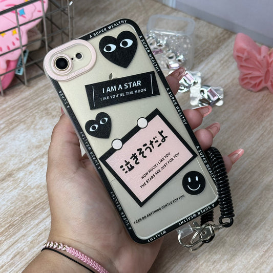 Black heart + llavero iph 7/8 y se