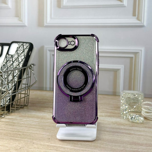 GLITTER MORADO Y SOPORTE IPH 16E
