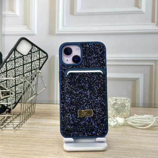 Swarovski wallet azul turqui IPH 13/14