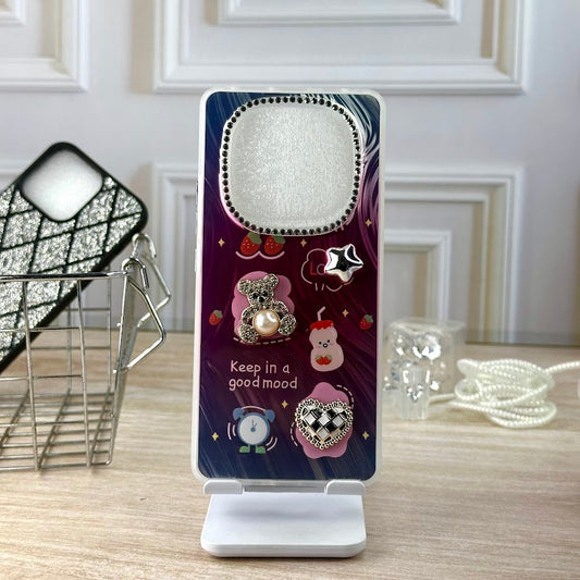 Oso brillos rosa NOTE 14 PRO