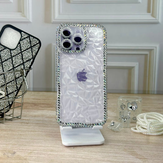Borde diamante blanco IPH 16 PRO MAX