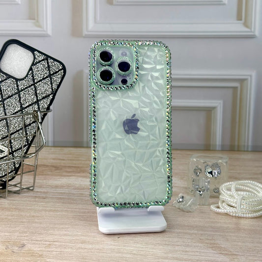 Borde diamante verde IPH 16 PRO MAX