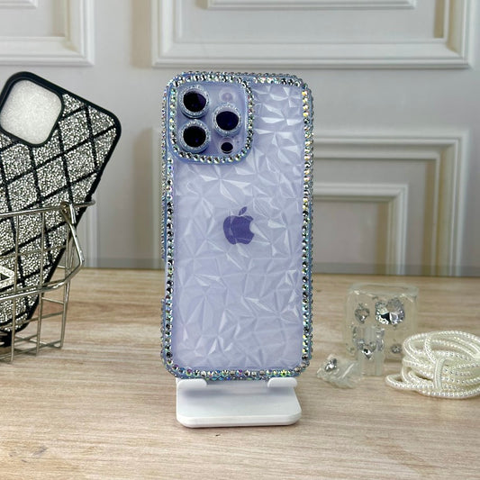 Borde diamante azul IPH 16 PRO MAX