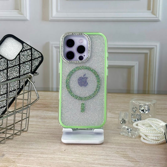 360 glitter verde IPH 16 PRO