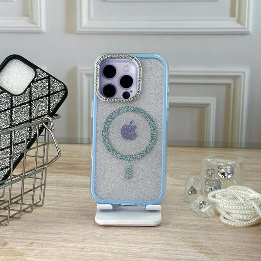 360 Glitter azul IPH 16 PRO