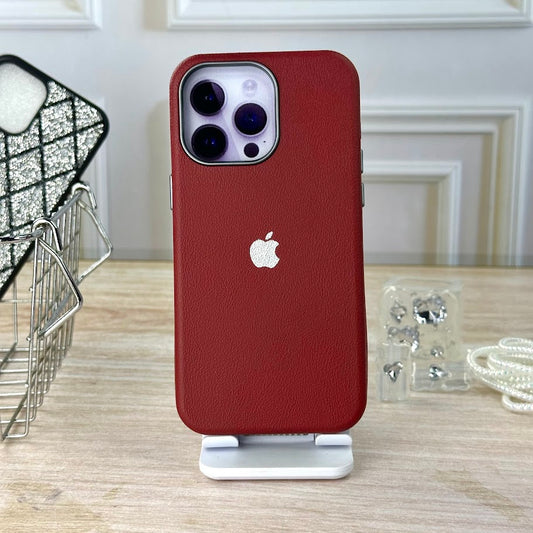 Cuero rojo IPH 15 PRO MAX