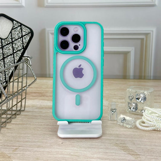 Bordes antideslizantes verde menta IPH 15 PRO