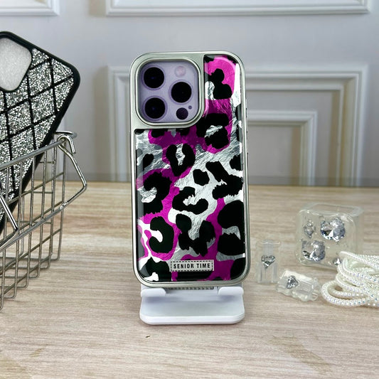Animal print fucsia IPH 15 PRO