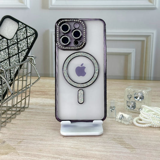Borde brillante morado IPH 15 PRO MAX