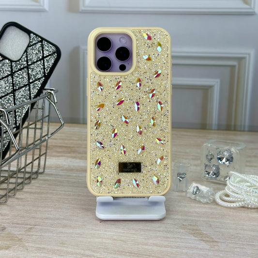 Swarovski piel perlas IPH 15 PRO MAX