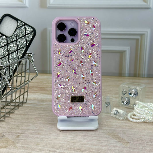 Swarovski lila perlas IPH 15 PRO MAX