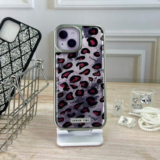 Animal print rosa IPH 15