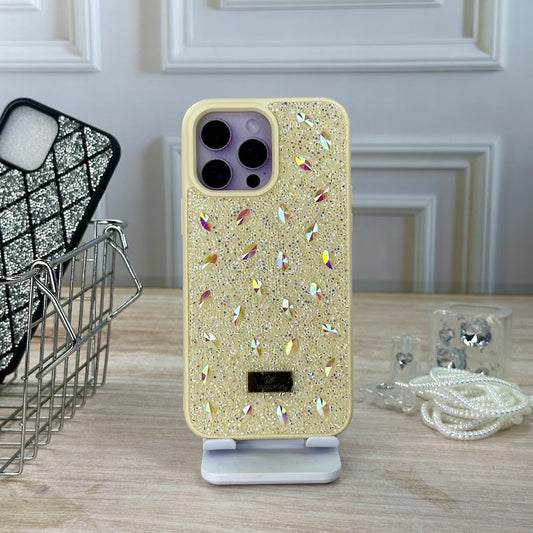 Swarovski perlas piel IPH 14 PRO MAX