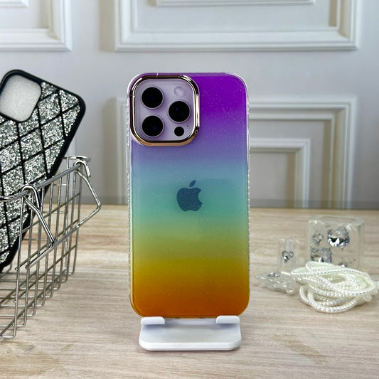 Glitter arcoiris IPH 14 PRO MAX