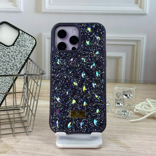 Swarovski perlas morado IPH 13 PRO MAX