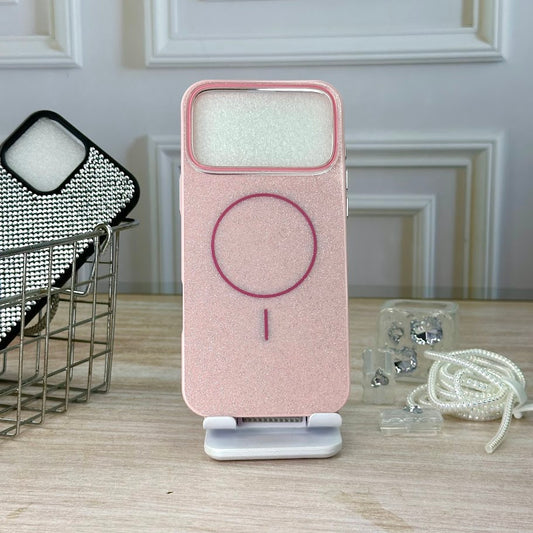 Magsafe brillante rosado IPH 17 PRO MAX