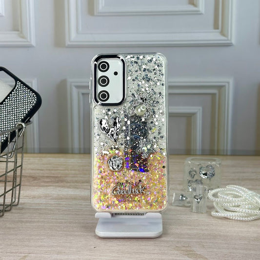 Glitter naranja 3D SM A25