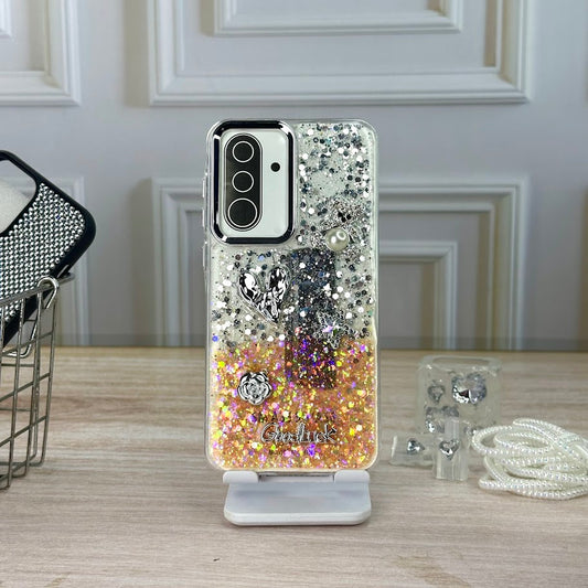 Glitter 3D naranja SM A56