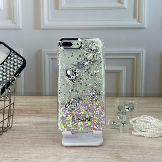 Glitter rosa IPH 7/8 PLUS