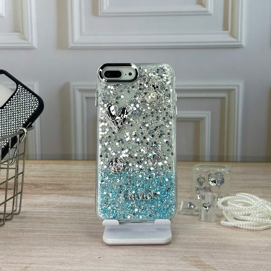 Glitter azul IPH 7/8 PLUS