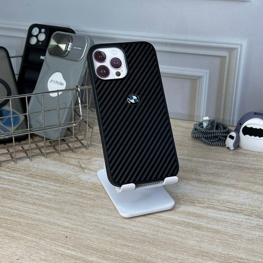 BMW negro estilo fibra de carbono IPH 13 PRO MAX