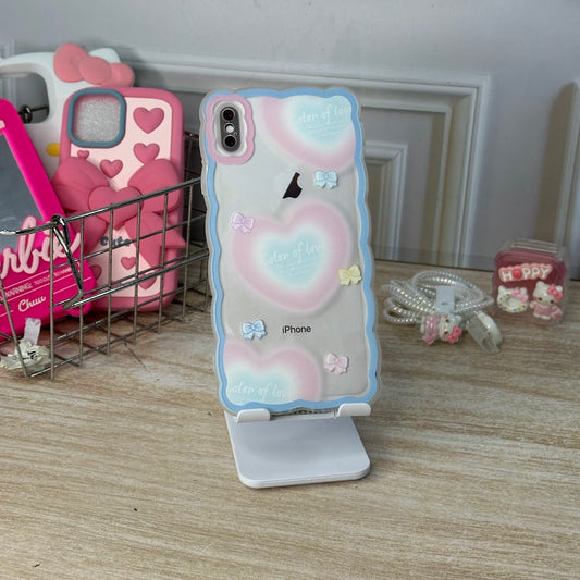 Ondas y lazos azules  IPH XS MAX