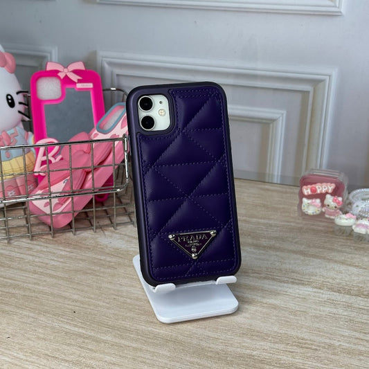 Prada acolchonado morado IPH 11