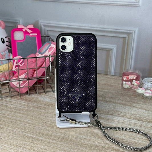 Prada brillante morado + strap IPH 11