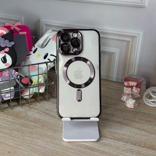 MagSafe borde morado iph 15 pro max