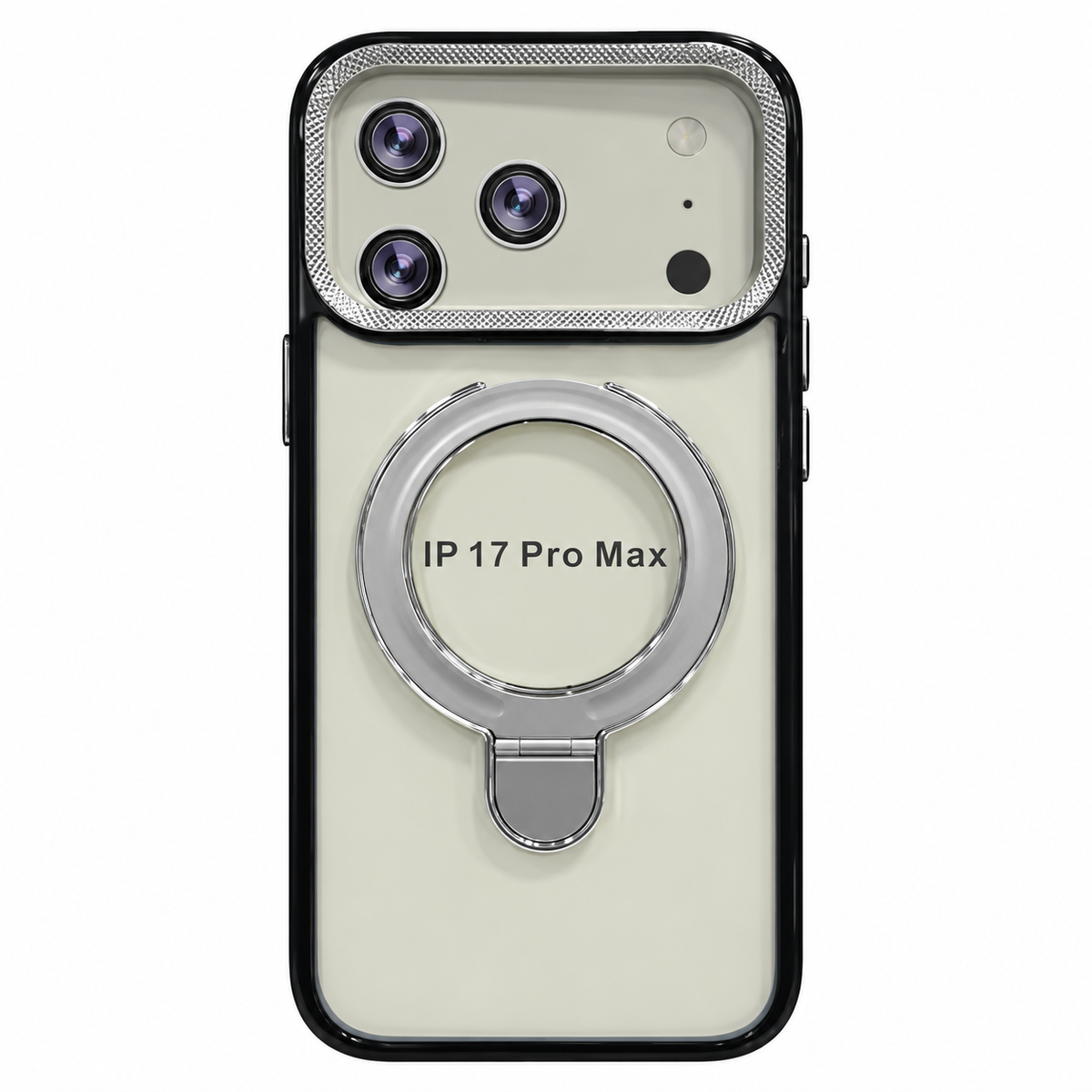 COMBO SOPORTE PLATEADO IPH 17 PRO MAX