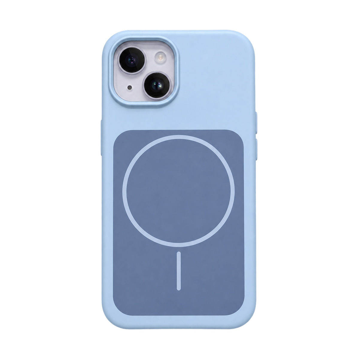 CASE SILICON WALLET BABY BLUE IPH 13/14/15