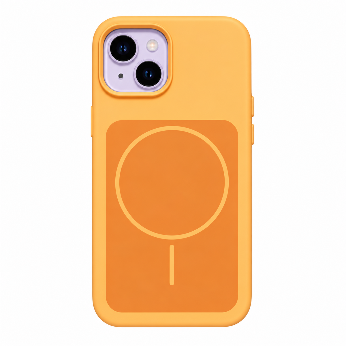 CASE SILICON WALLET NARAJANJA IPH 13/14/15