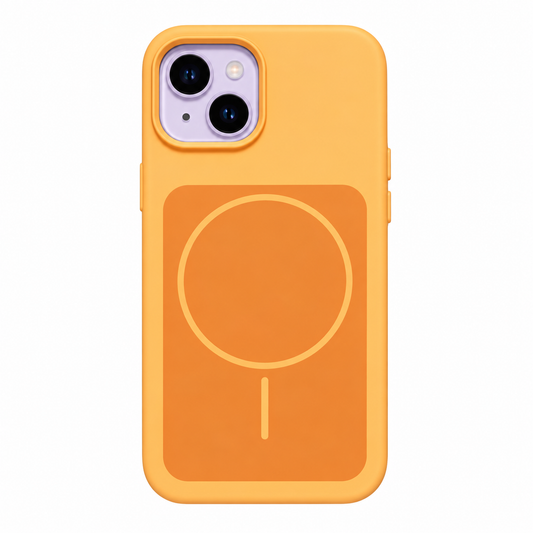 CASE SILICON WALLET NARAJANJA IPH 13/14/15