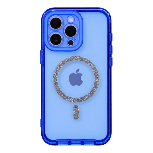 CASE AZUL 360 MGS BRILLO IPH 15 PRO MAX