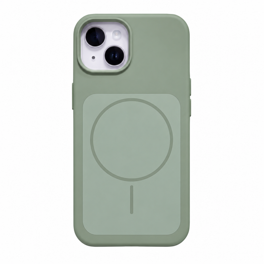 CASE SILICON WALLET GRIS IPH 13/14/15
