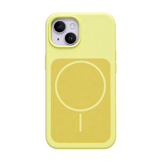 CASE SILICON WALLET AMARILLO IPH 13/14/15