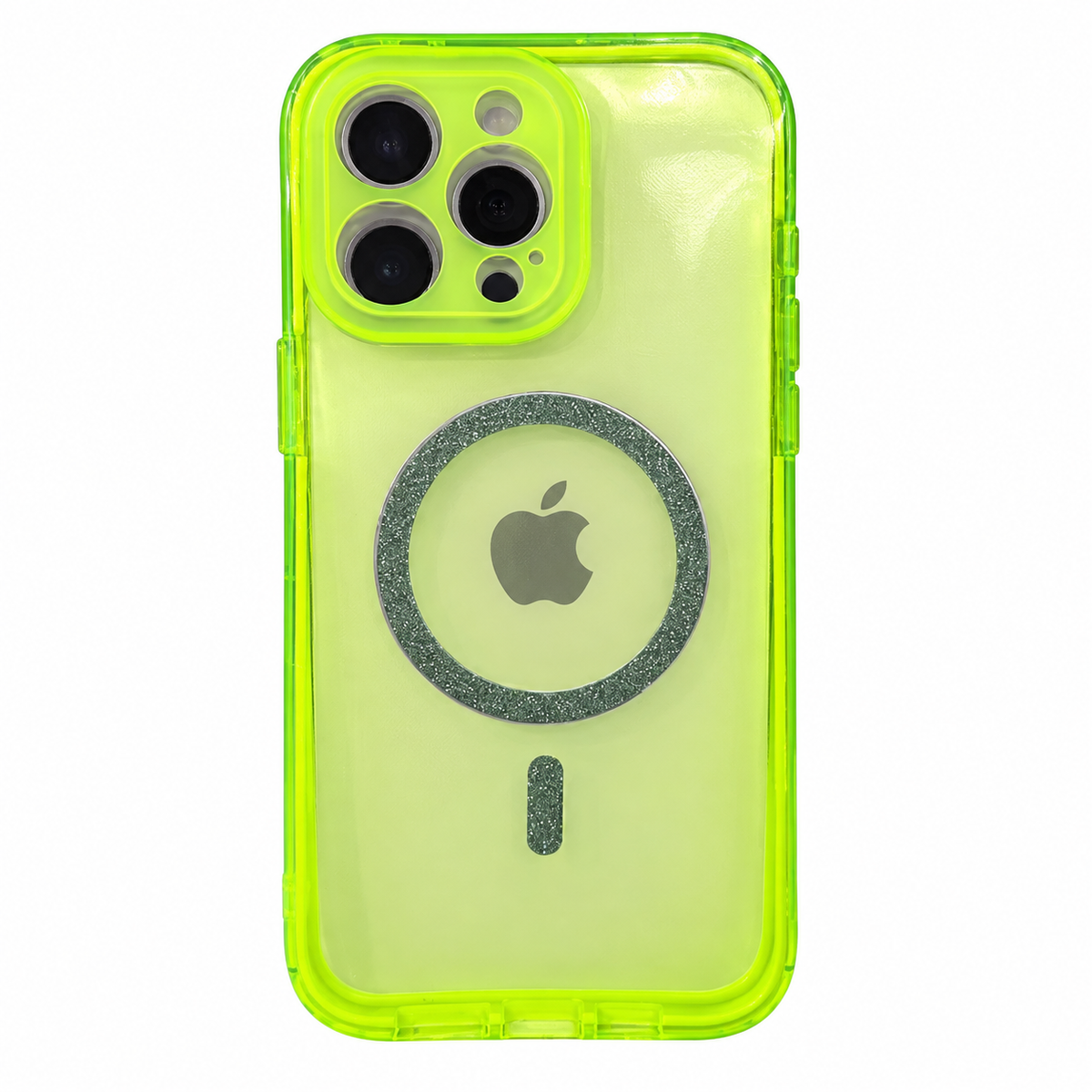 CASE VERDE NEON 360 MGS BRILLO 15 PRO MAX