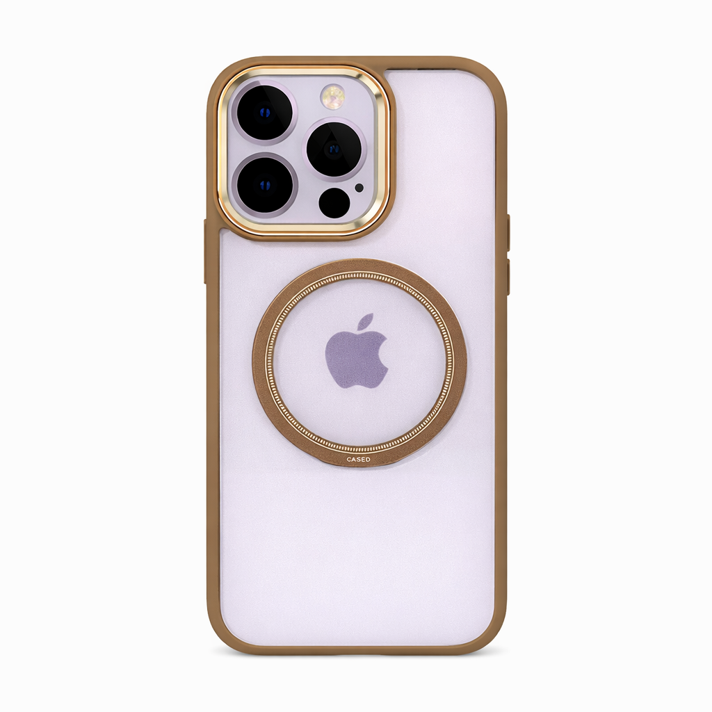 CASE MAGS REFORZADO CAFE IPH 16 PRO