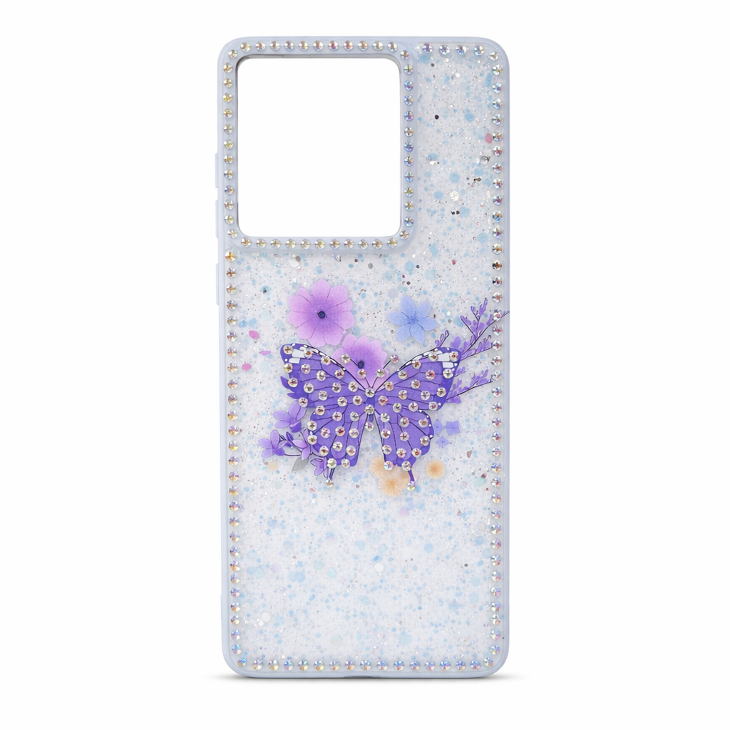 CASE MARIPOSA AZUL MOTOROLA EDGUE 60 FUSION