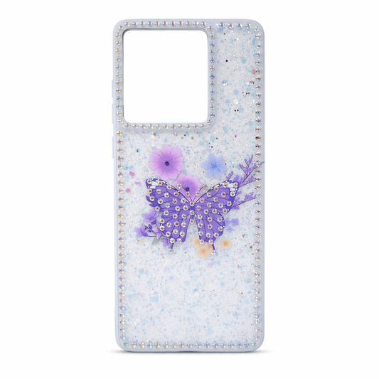 CASE MARIPOSA AZUL MOTOROLA EDGUE 60 FUSION