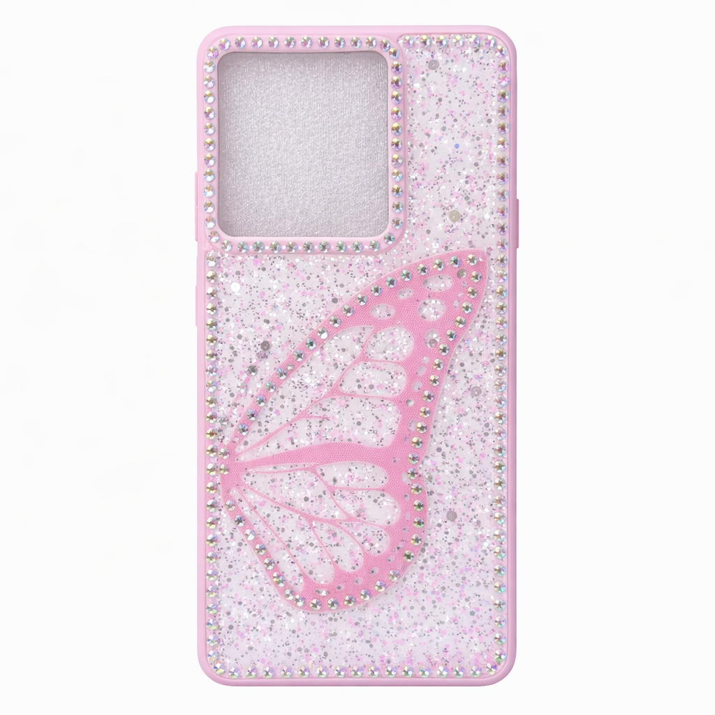 CASE MARIPOSA ROSA MOTOROLA EDGUE 60 FUSION