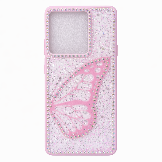 CASE MARIPOSA ROSA MOTOROLA EDGUE 60 FUSION