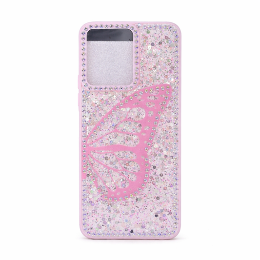 CASE MARIPOSA ROSA REDMI 12
