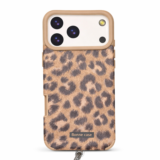 CASE LEOPARDO CON STRAP IPH 17 PRO