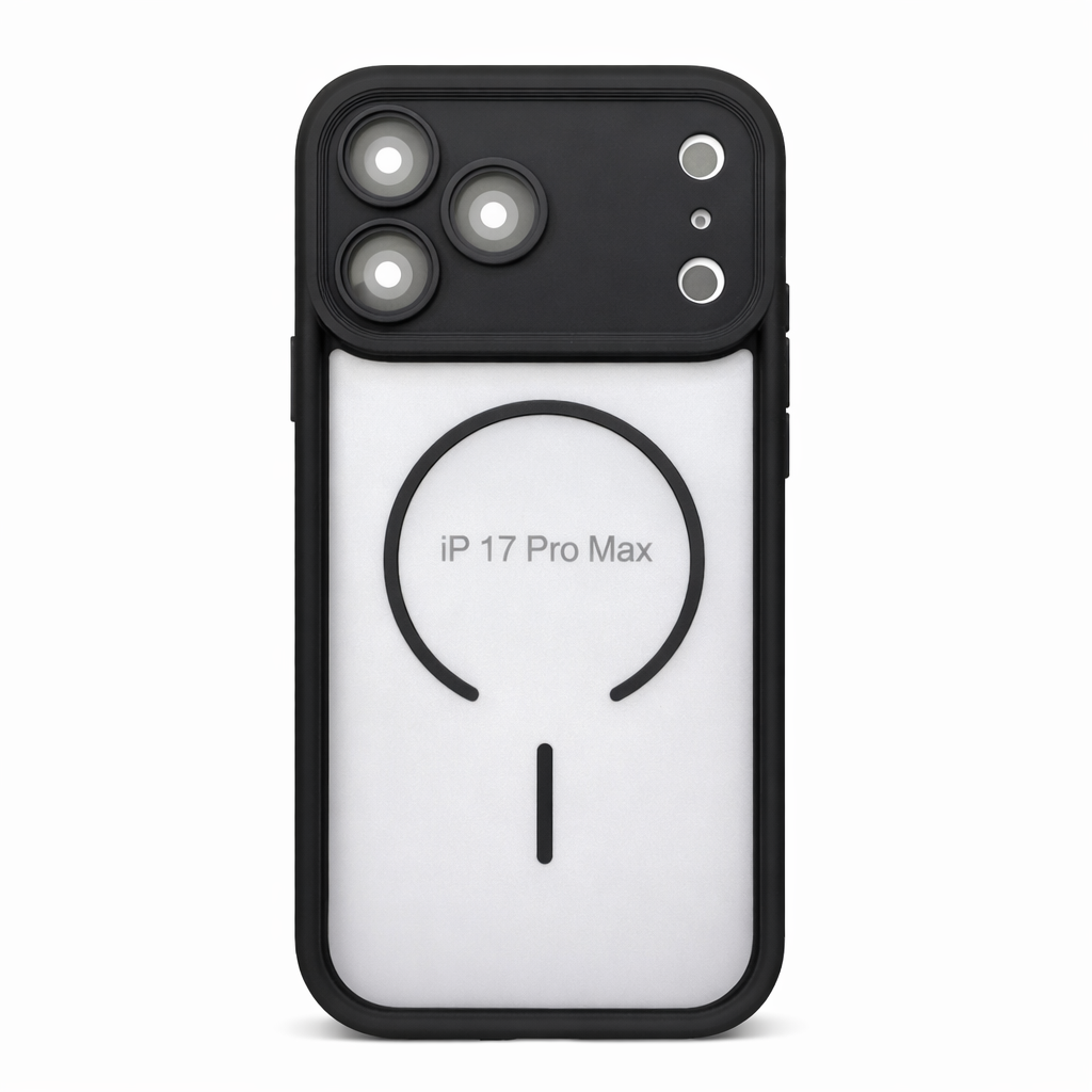 CASE HUMO CON P DE CAMARA NEGRO IPH 17 PRO MAX
