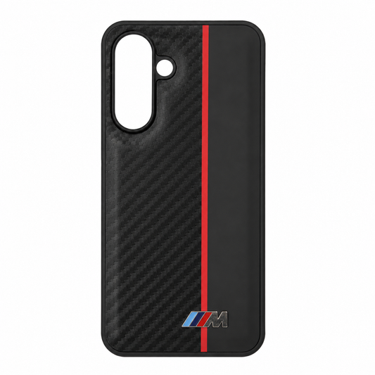 CASE FIBRA Y CUERO NEGRO BMW SM A26