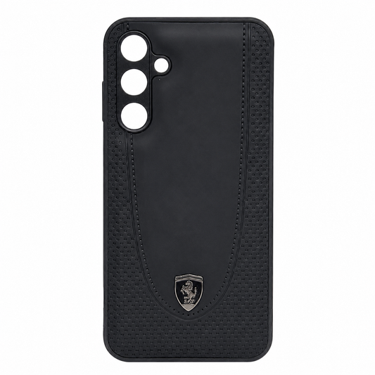 CASE CUERO NEGRO MATE FERRARI SM A25