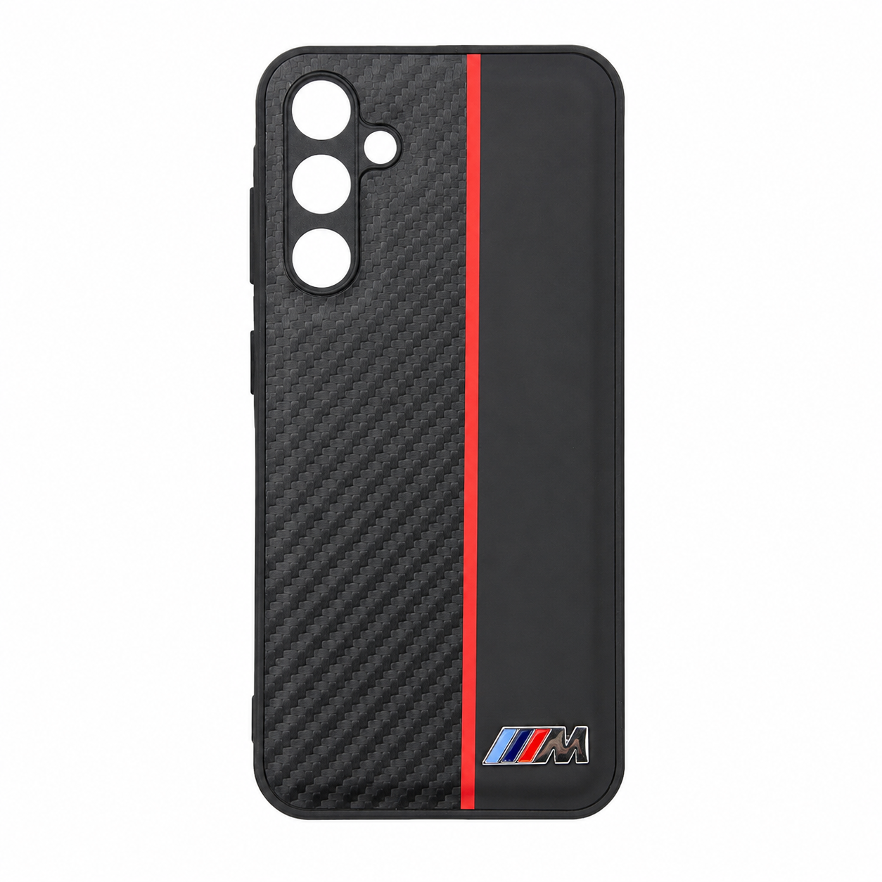 CASE FIBRA Y CUERO NEGRO BMW SM A25