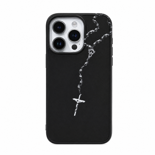 CASE ESCAPULARIO NEGRO MATE IPH 15 PRO MAX